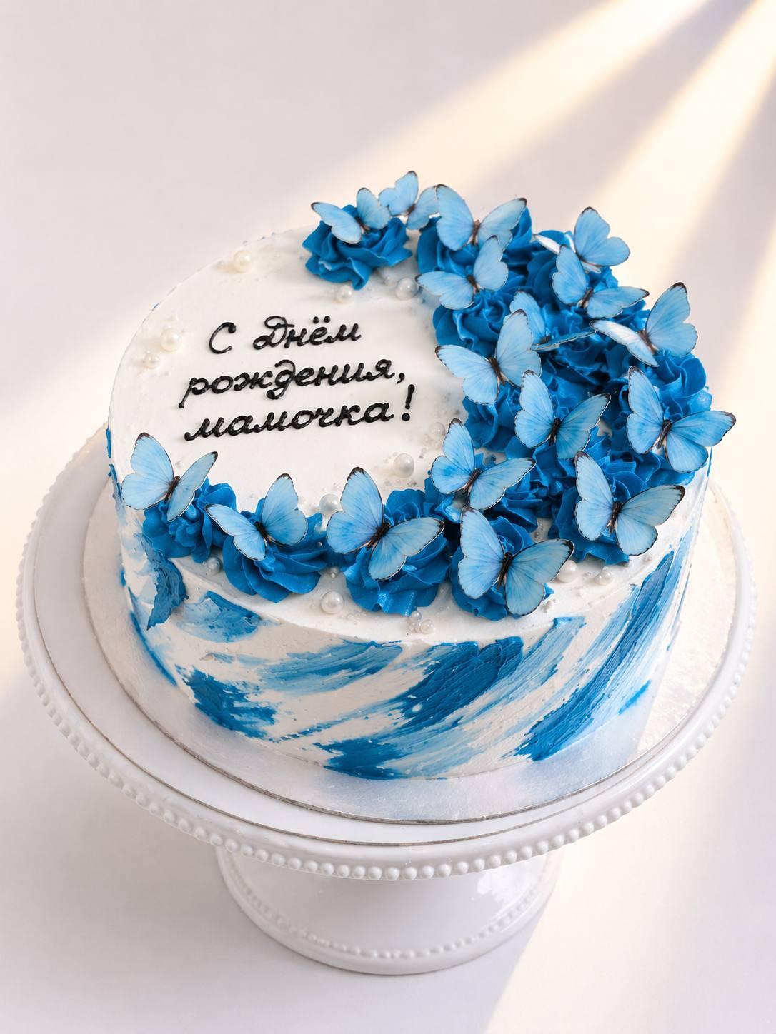 Торт Вишневый с оформлением 