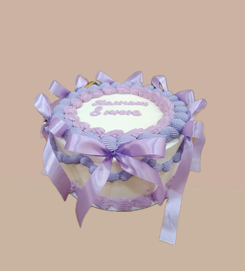 Торт с ленточкой 