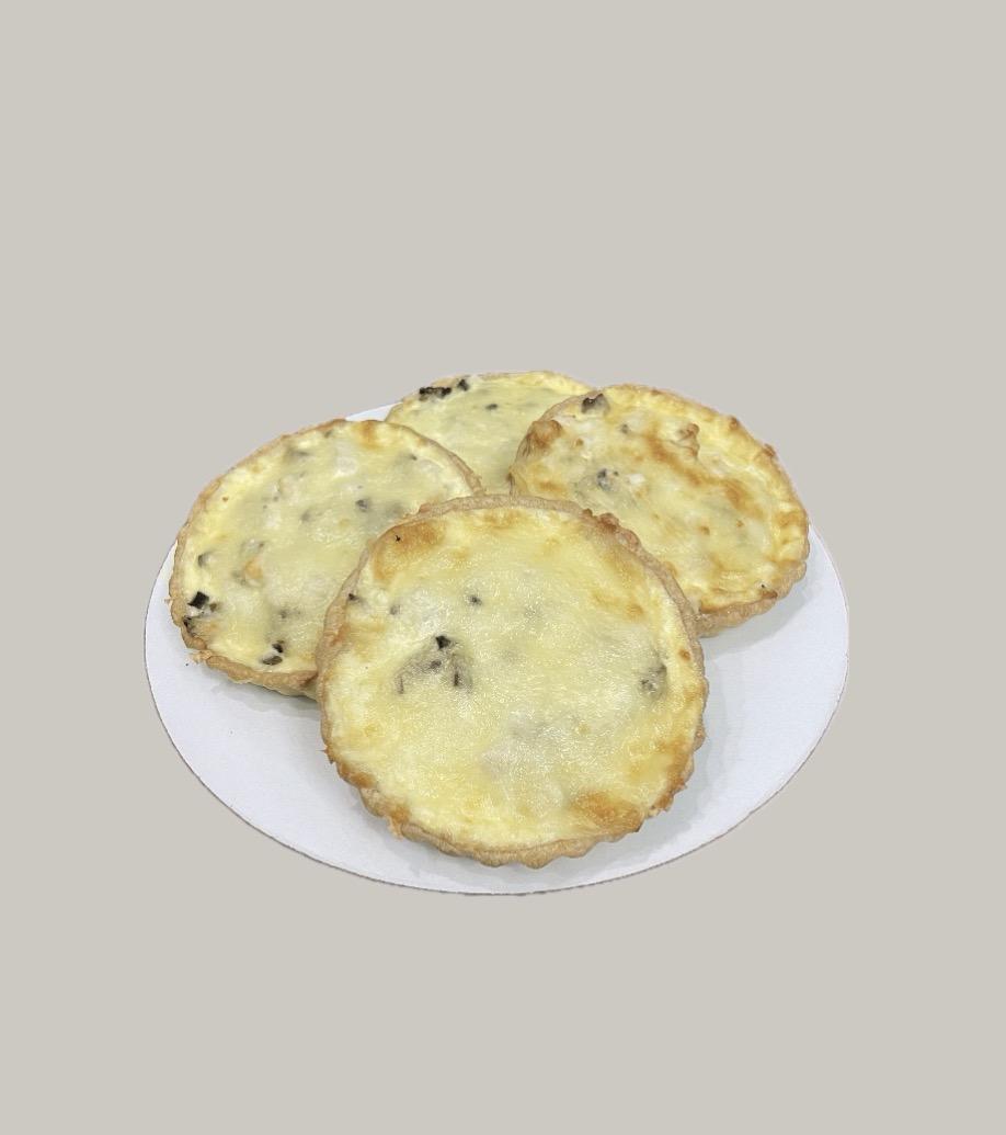 Мини киш с курицей и грибами