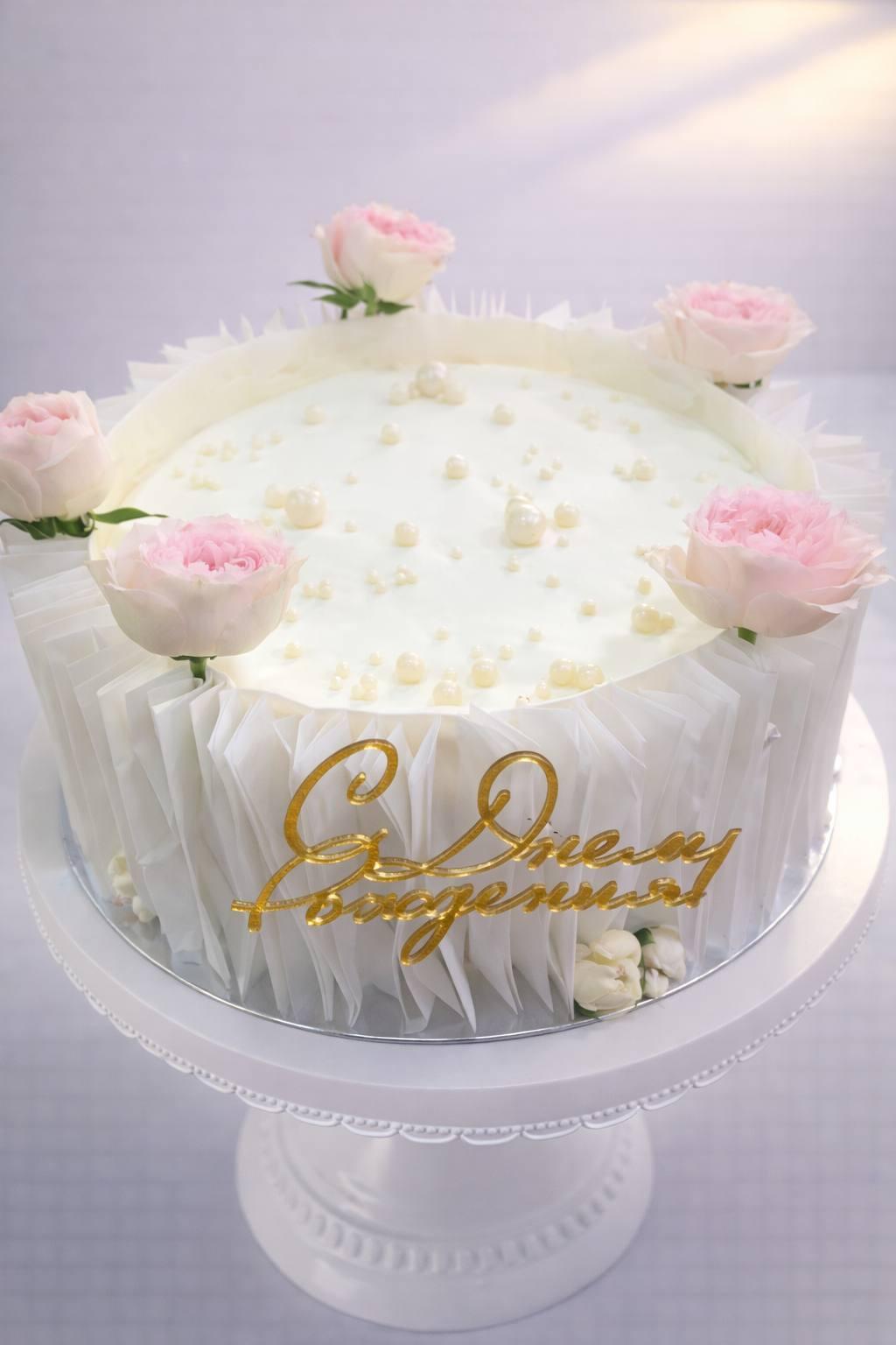 Торт с цветами 